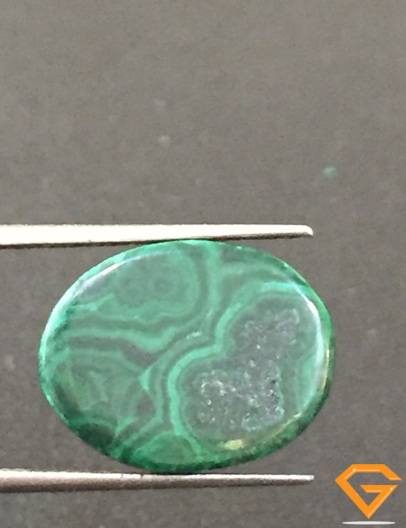 12.48 ct Natural Certified Malachite stone